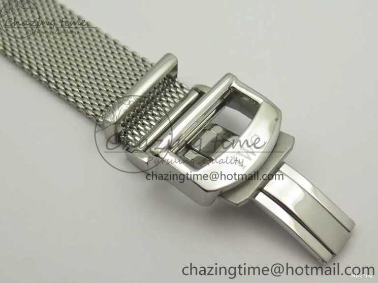 MIROTIME 0701 Breathable Portofino IW356501 SS V3 MK 1:1 Best Edition White Dial Gold Markers On SS Mesh Bracelet MIYOTA 7197